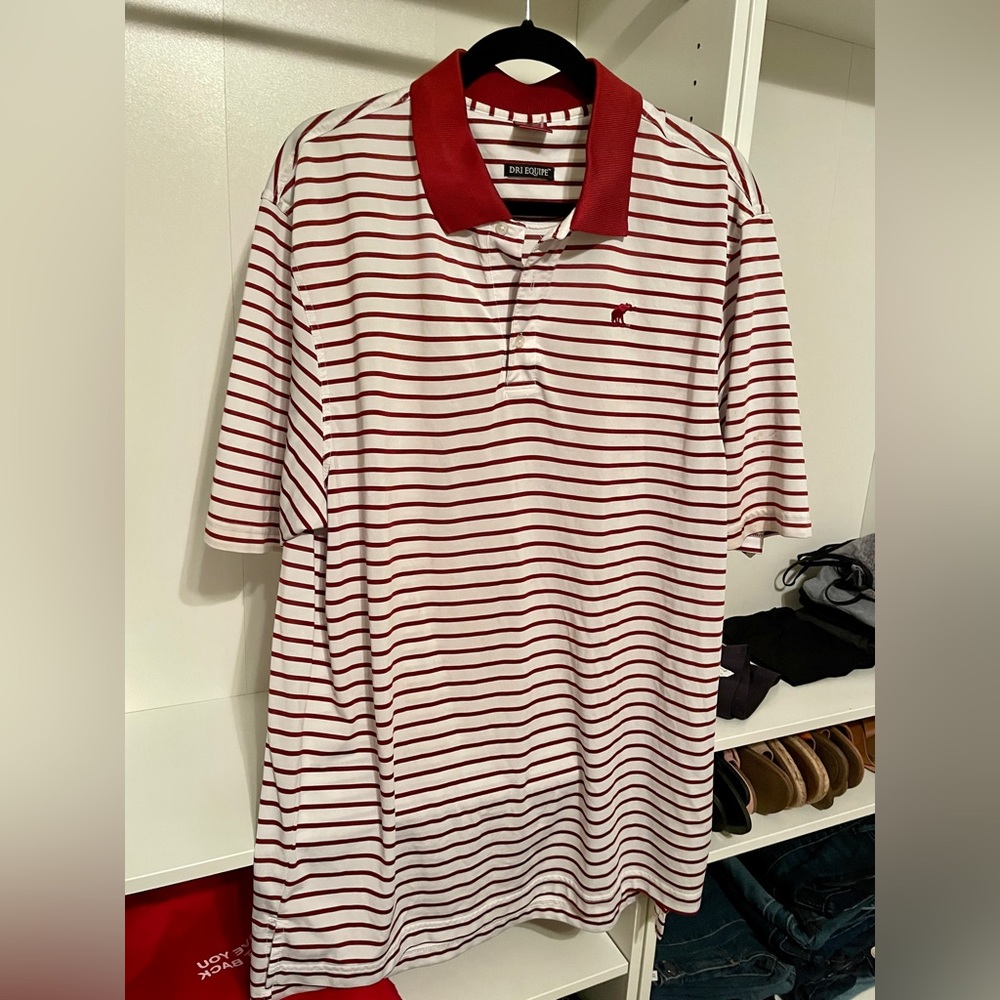 Tuskwear Collection Alabama Elephant Striped Polo